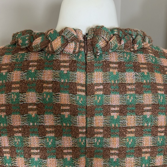 Tuckernuck Neapolitan Tweed Sleeveless Jackie Dress Pink Green Brown Sz L NEW - Picture 9 of 16